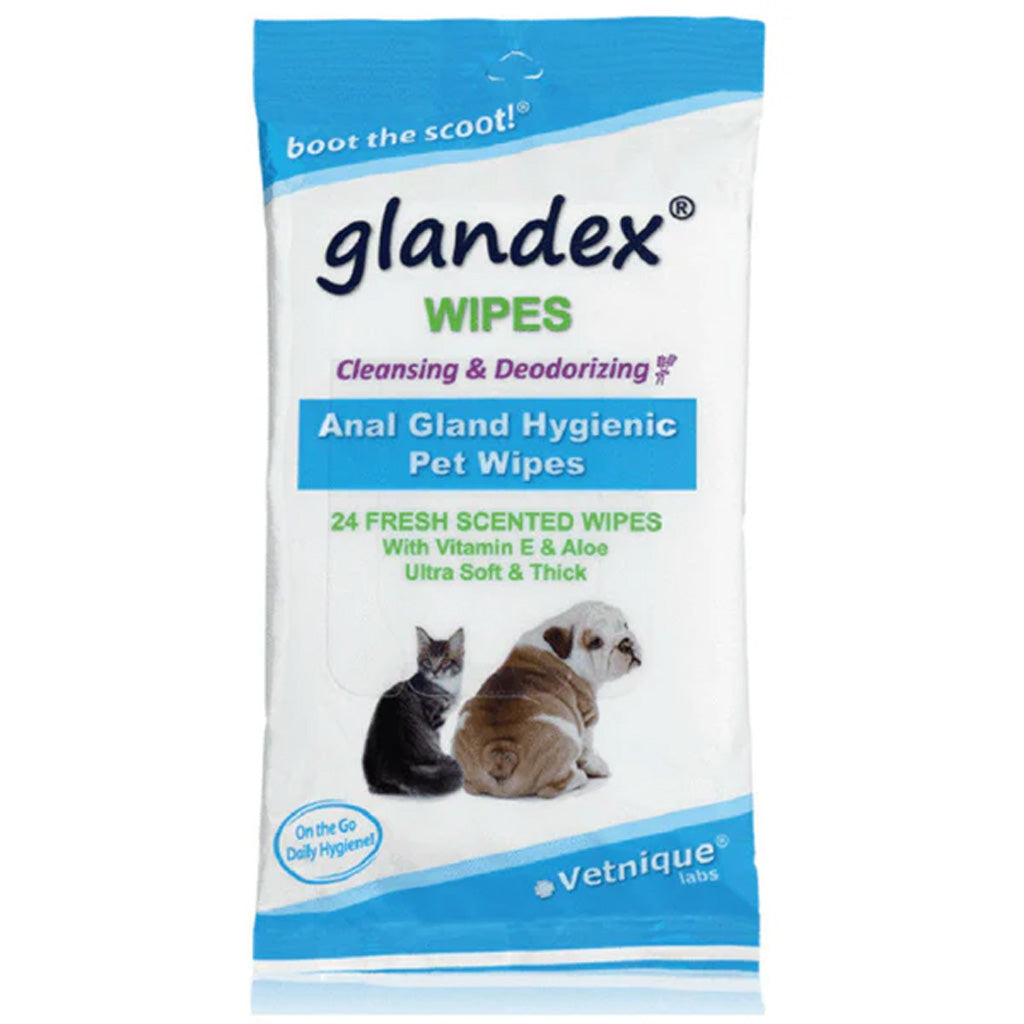 Glandex® Anal Gland Pet Wipes for Dogs – Odor Control & Hygiene Support