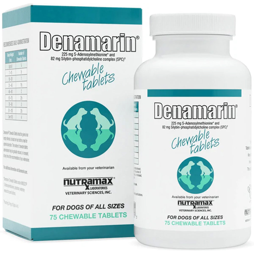 Nutramax Denamarin Liver Health Supplement for Dogs, With S-Adenosylmethionine (SAMe) and Silybin