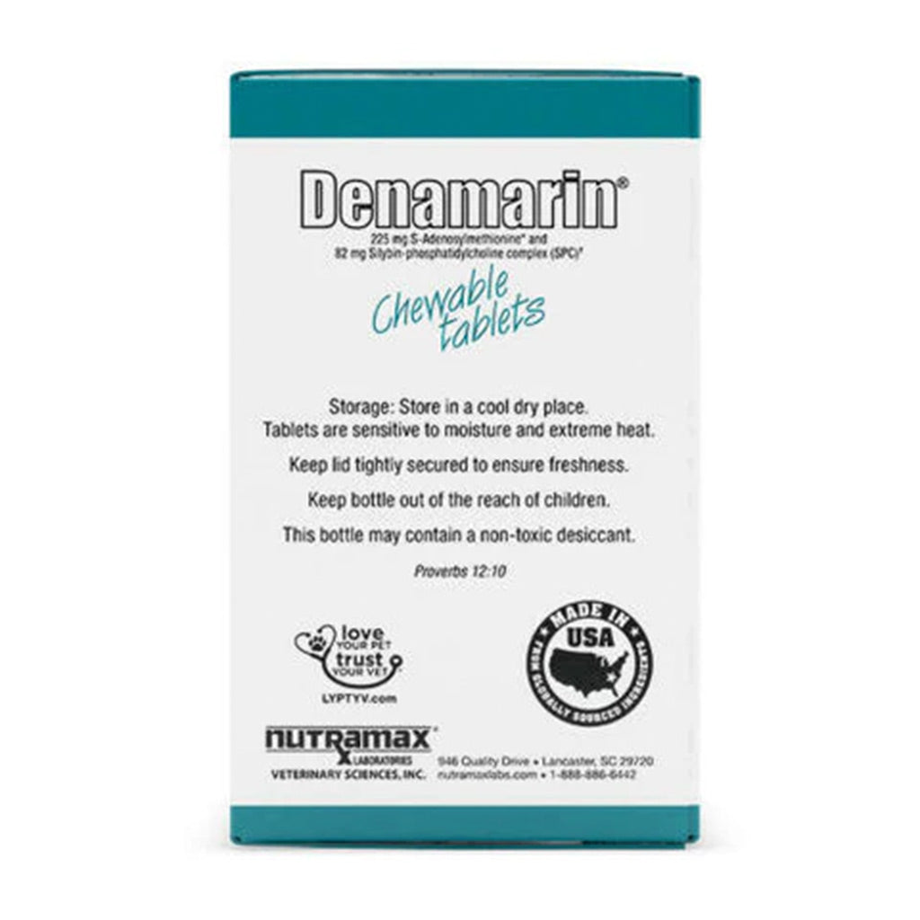 Nutramax Denamarin Liver Health Supplement for Dogs, With S-Adenosylmethionine (SAMe) and Silybin box