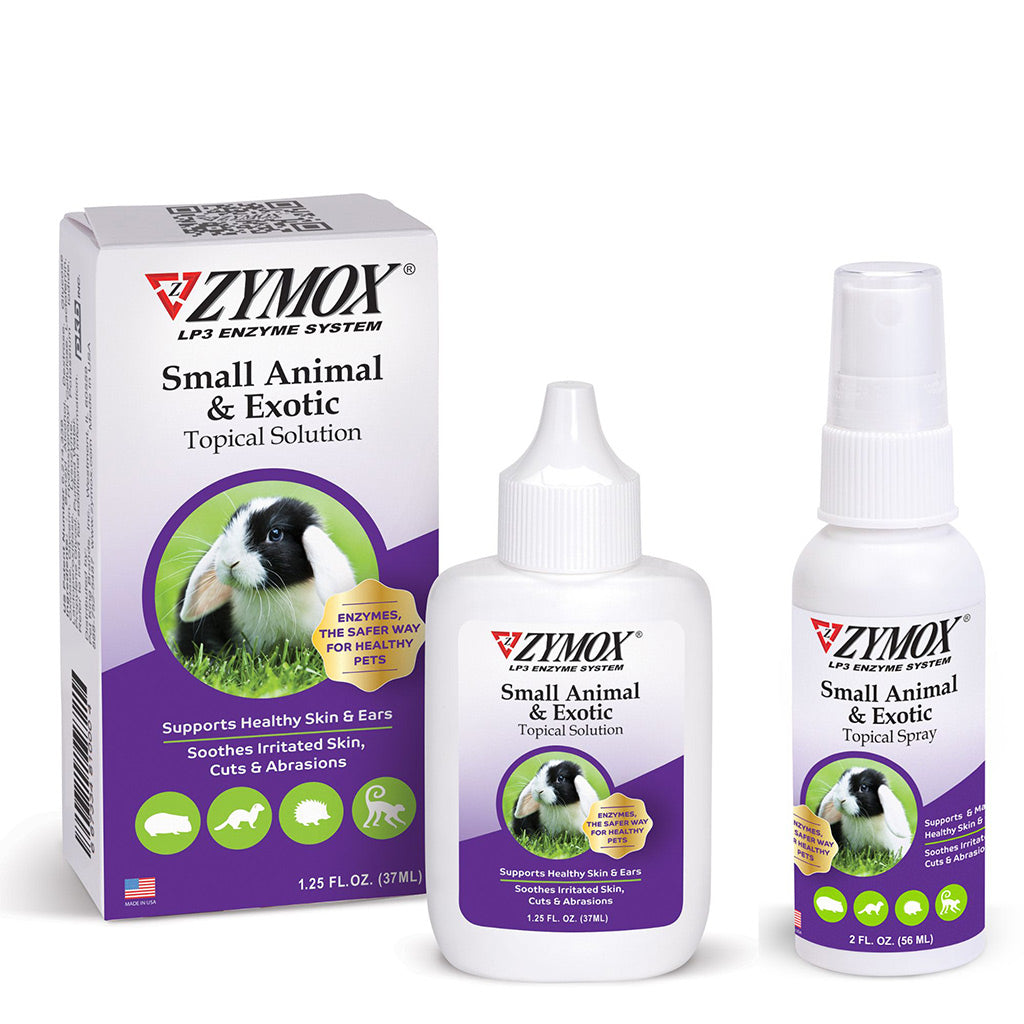 ZYMOX® Small Animal & Exotic Topical Spray – Skin Relief for Small Pets & Exotics Family