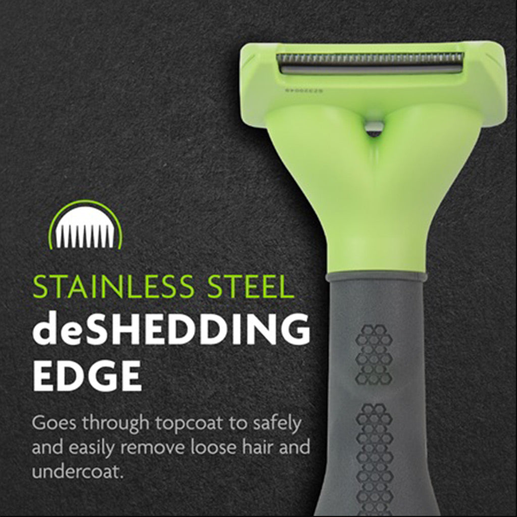 Furminator small long hair brush tool stainless steel deshedding edge