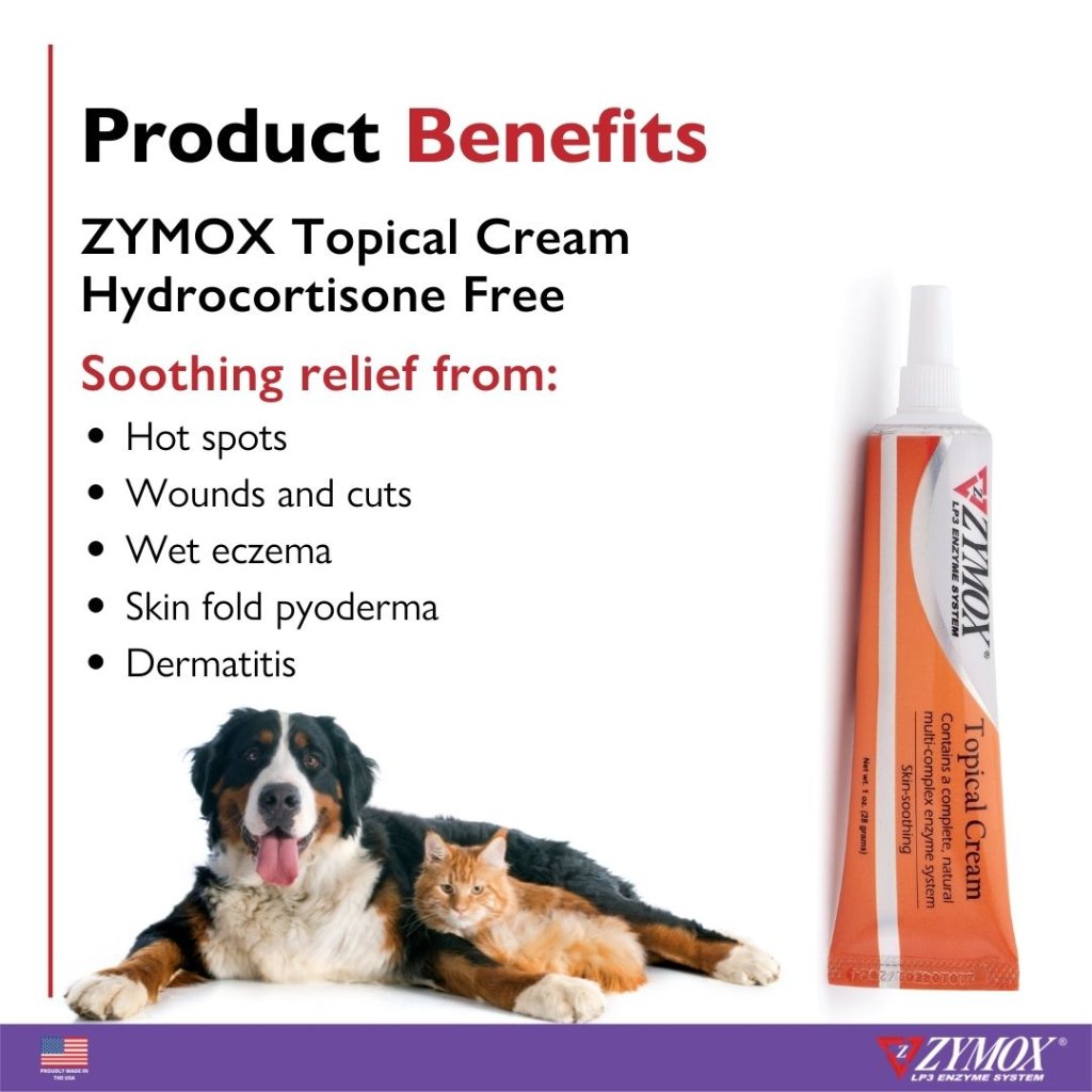 Zymox Topical cream without hydrocortisone benefits