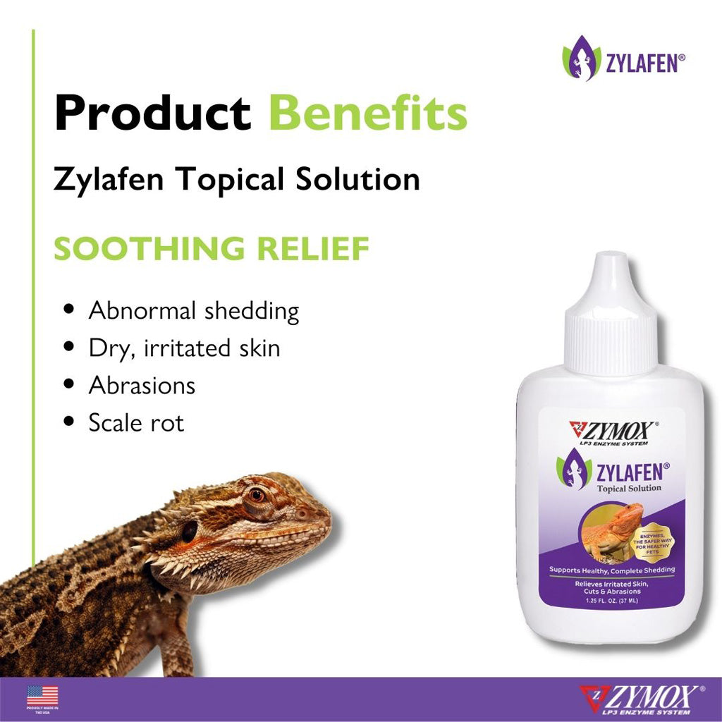 Zylafen® Topical Solution – Skin Relief for Reptiles | UK Stock benefits