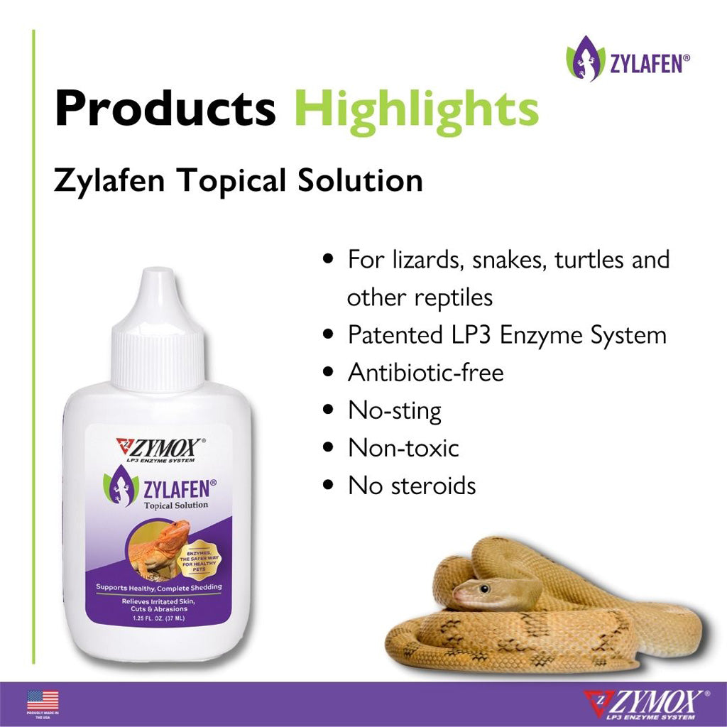 Zylafen® Topical Solution – Skin Relief for Reptiles | UK Stock hightlights