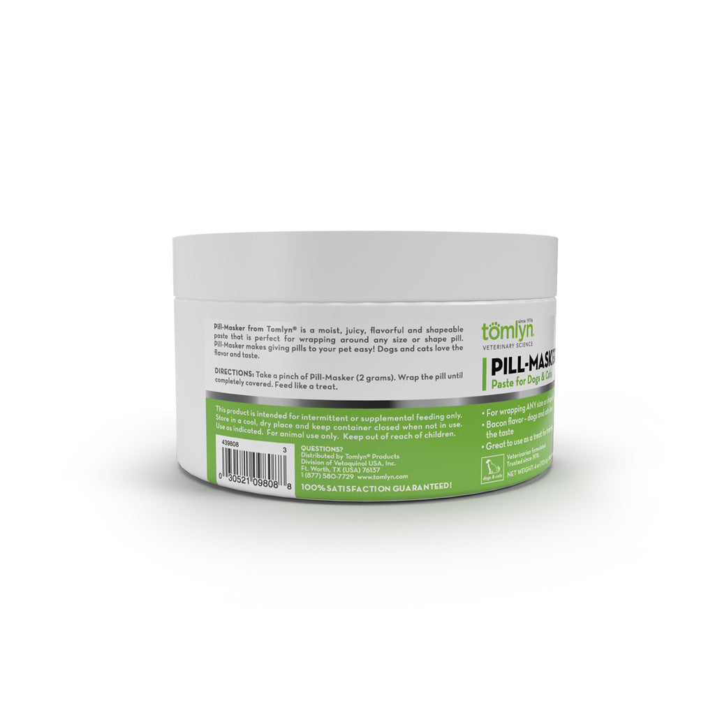 Tomlyn Pill-Masker Paste for Dogs & Cats Directions – Bacon Flavored Medication Wrap | UK Stock