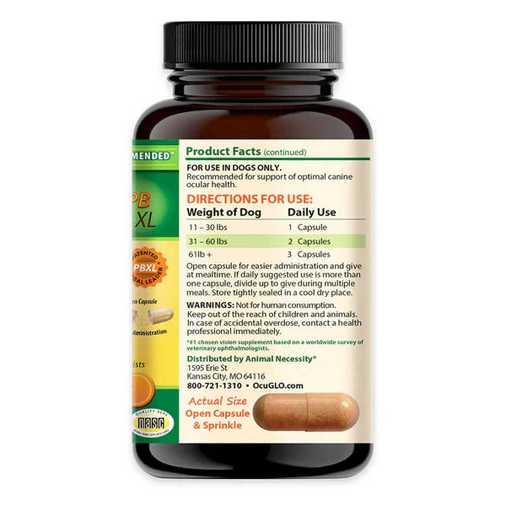 Ocu-Glo PBXL vision supplement for dogs directions for use