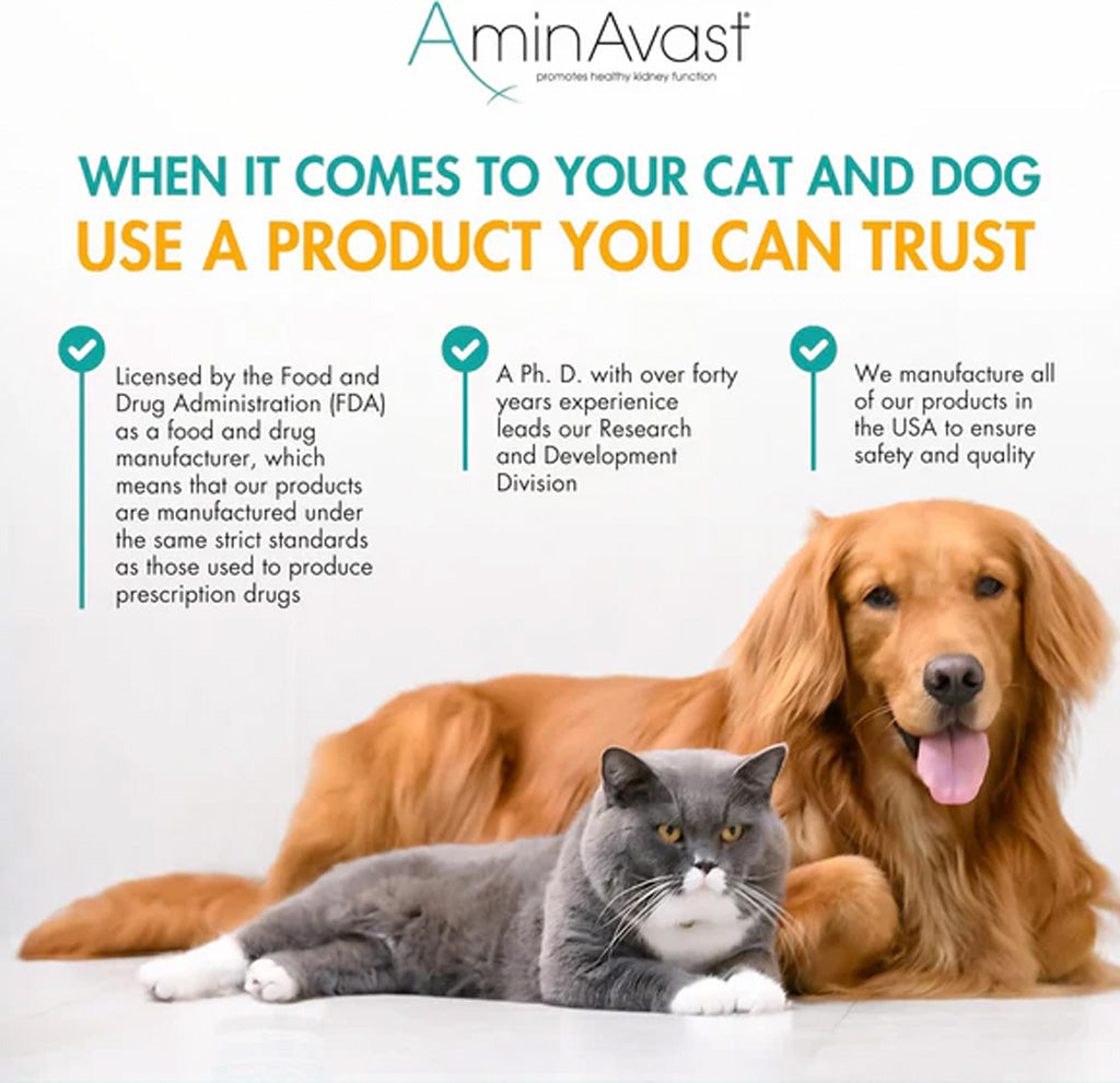 AminAvast Kidney Support for Dogs – Advanced Renal Health Supplement UK Stock