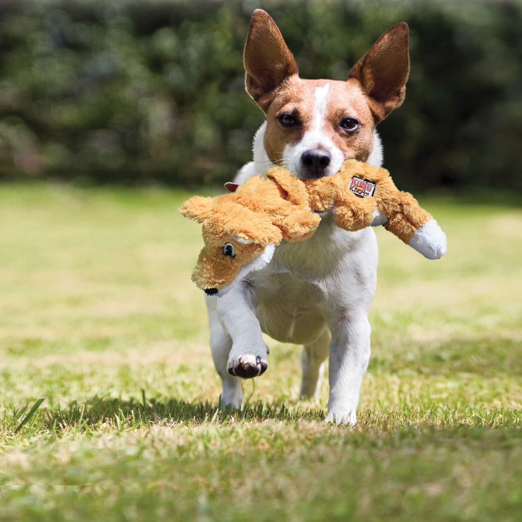 KONG Scrunch Knots Fox – Durable & Fun Toy for Dogs
