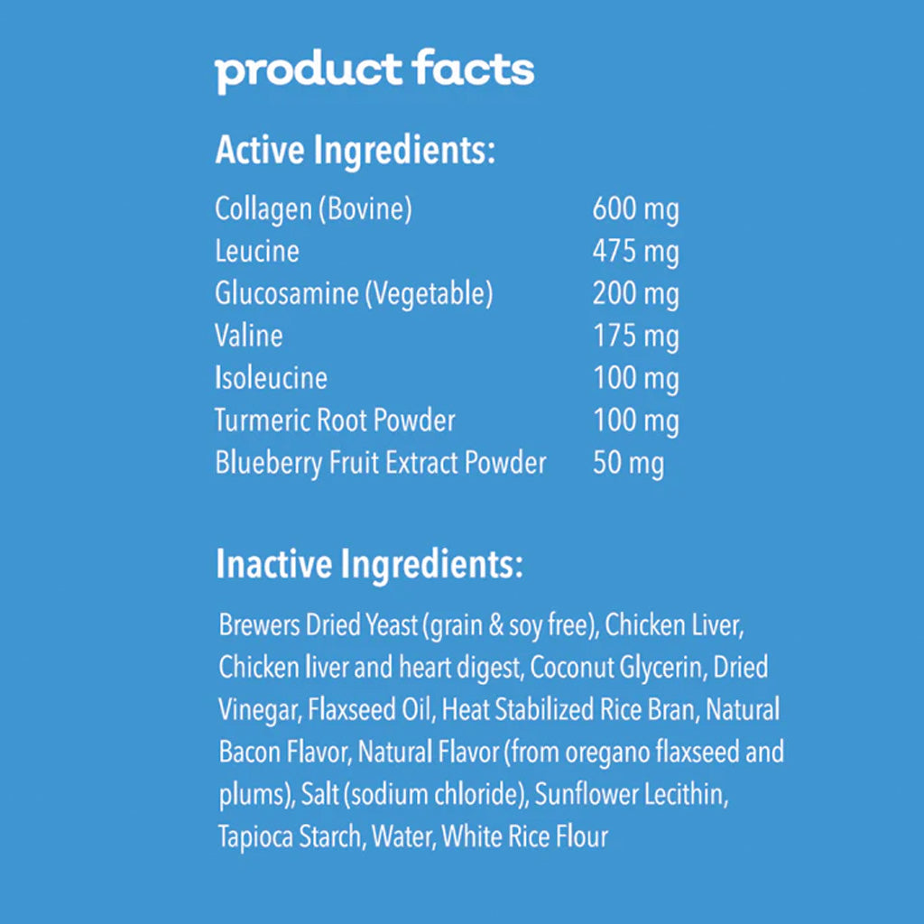 MYOS® Muscle & Mobility Collagen Chews – Joint & Mobility Support for Dogs ingredients | UK