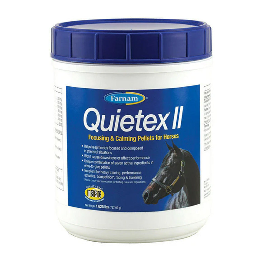 Farnam Quietex II Focusing and Calming Pellets for Horses – Stress Relief & Focus Support | Available in UK Now