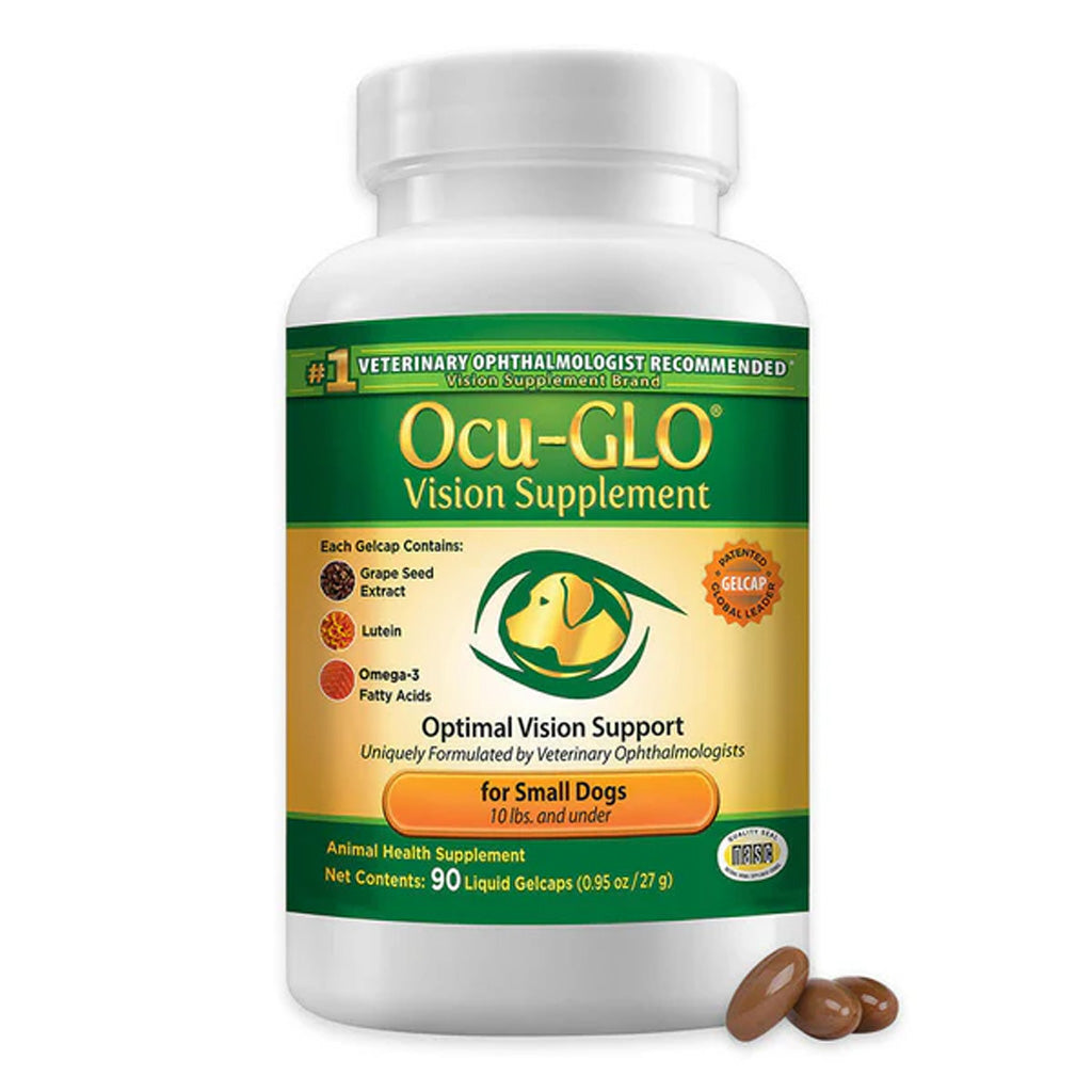 Ocu-GLO® Liquid Gelcaps for Small Dogs – Advanced Vision Support – UK Stock 90 Liquid Gelcaps