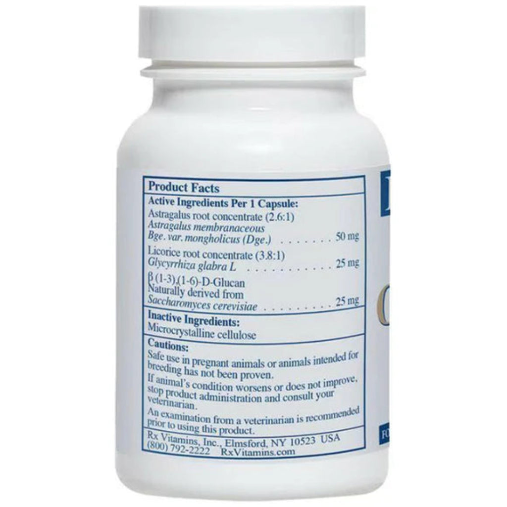 Rx Vitamins bottle with label on a white background