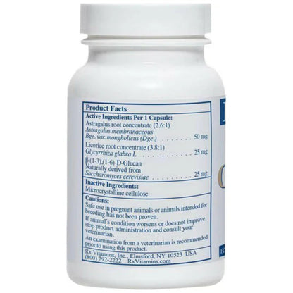 Rx Vitamins bottle with label on a white background