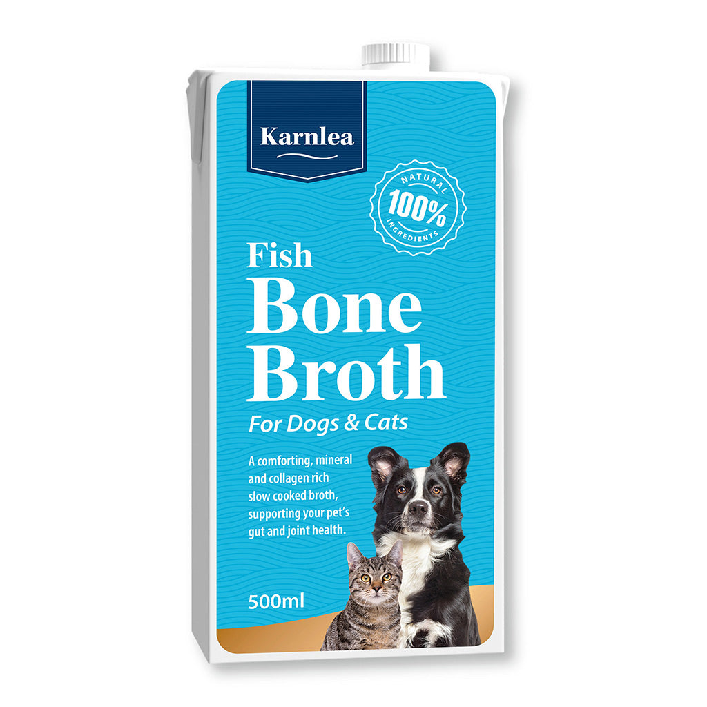 Karnlea Fish Bone Broth – 100% Natural Marine Collagen Bone Broth for Dogs and Cats