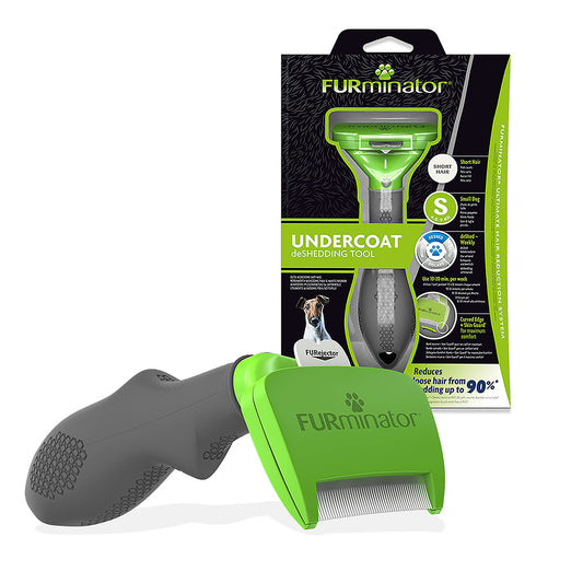 Furminator small short hair deshedding tool brush and box