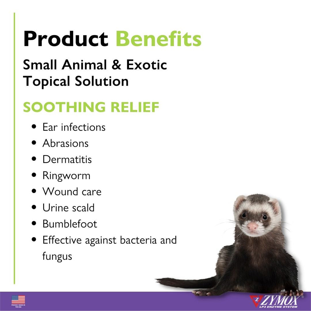 ZYMOX® Small Animal & Exotic Topical Solution Benefits – Skin & Ear Care | UK Stock