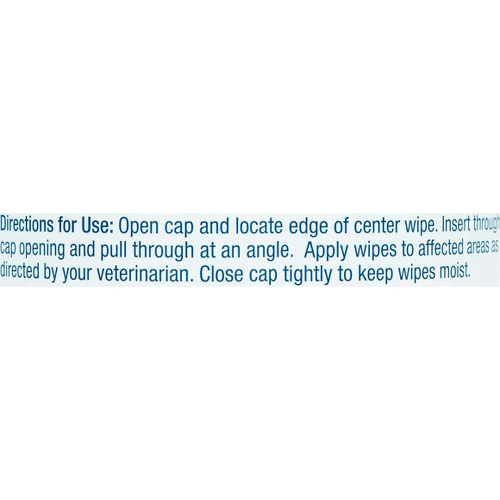 Text directions for using wipes on a white background