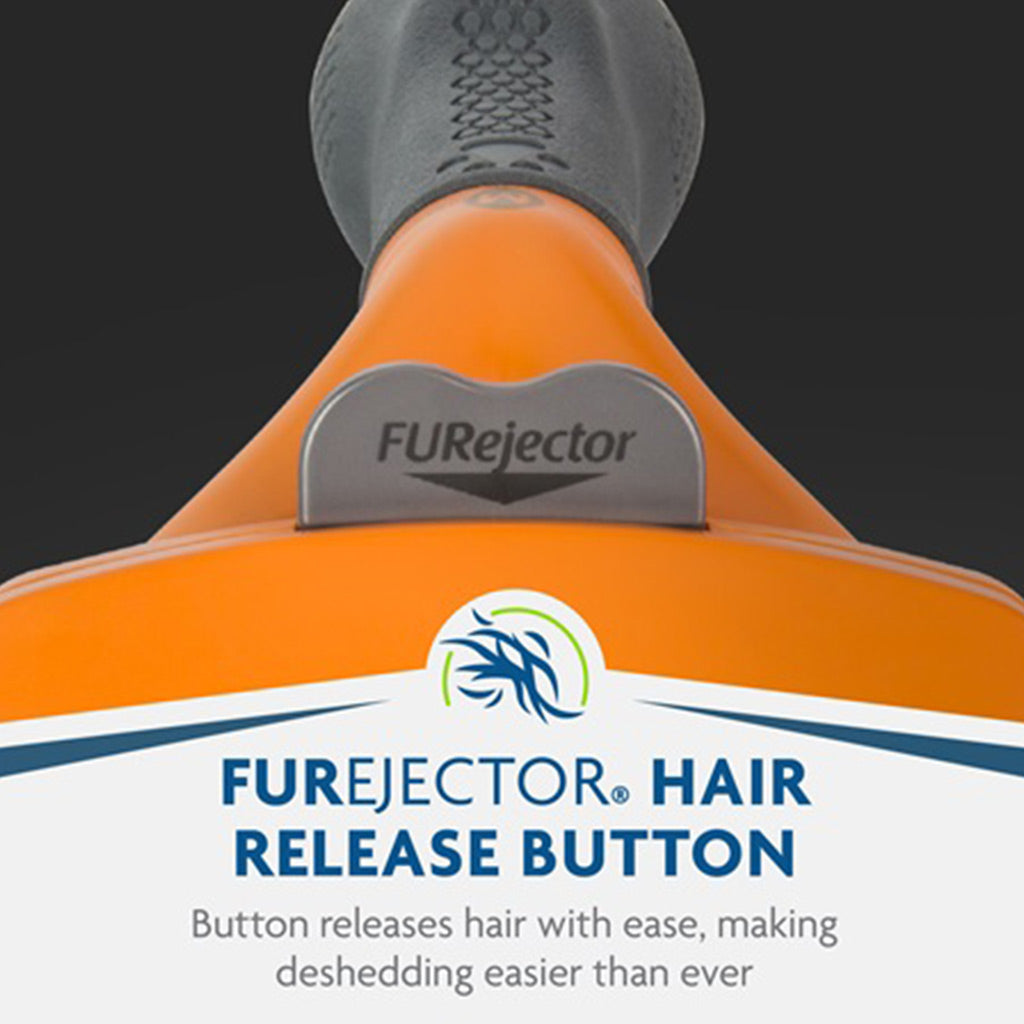 Furminator medium short hair deshedding tool ejector button hair release button