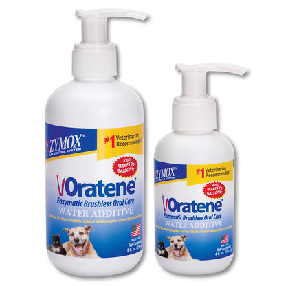 Oratene Enzymatic Water Additive 4oz & 8z bottles