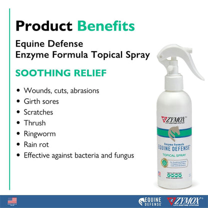 ZYMOX® Equine Defense Enzyme Formula Topical Spray for Horses Benefits | Skin Care | UK Stock