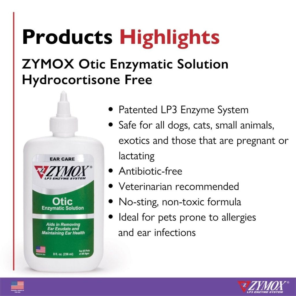 Zymox Otic ear treatment highlights