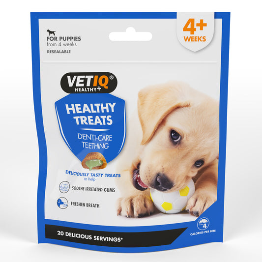 VETIQ® Healthy Denti-Care Teething Treats for Puppies – Natural Teething Relief