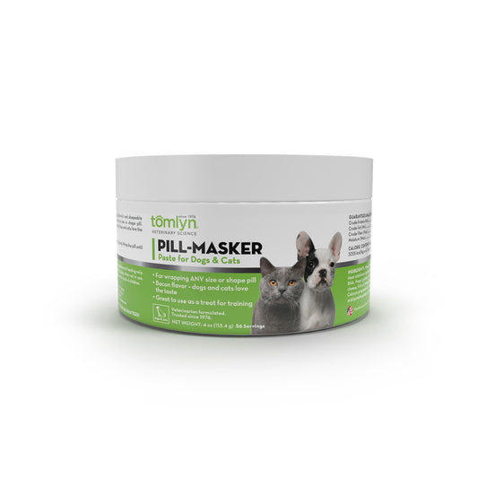 Tomlyn Pill-Masker Paste for Dogs & Cats – Bacon Flavored Medication Wrap | UK Stock