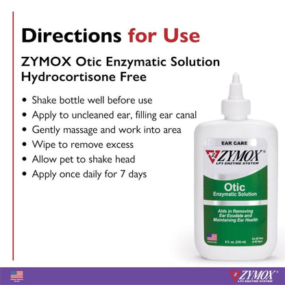 Zymox Otic ear treatment directions for use