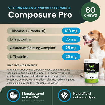 Composure Pro Calming Chews for Dogs & Cats – UK Stock