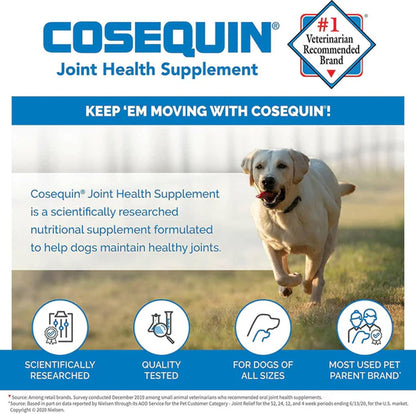 Nutramax Cosequin DS Chewable Tablets for Dogs – Joint Health & Mobility | UK Stock