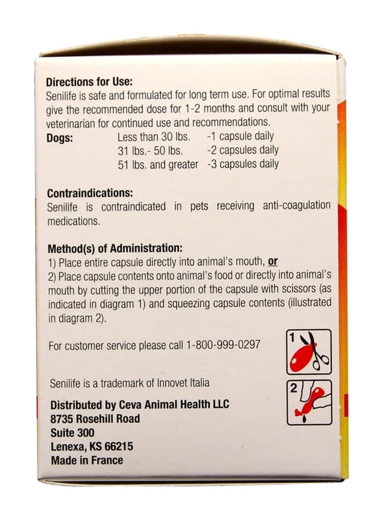 Ceva Senilife for Elderly Dogs Cognitive Support Supplement | Brain Health | Boss Pets UK