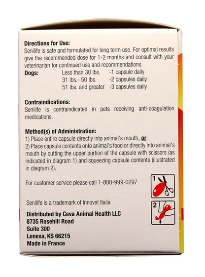 Ceva Senilife for Elderly Dogs Cognitive Support Supplement | Brain Health | Boss Pets UK