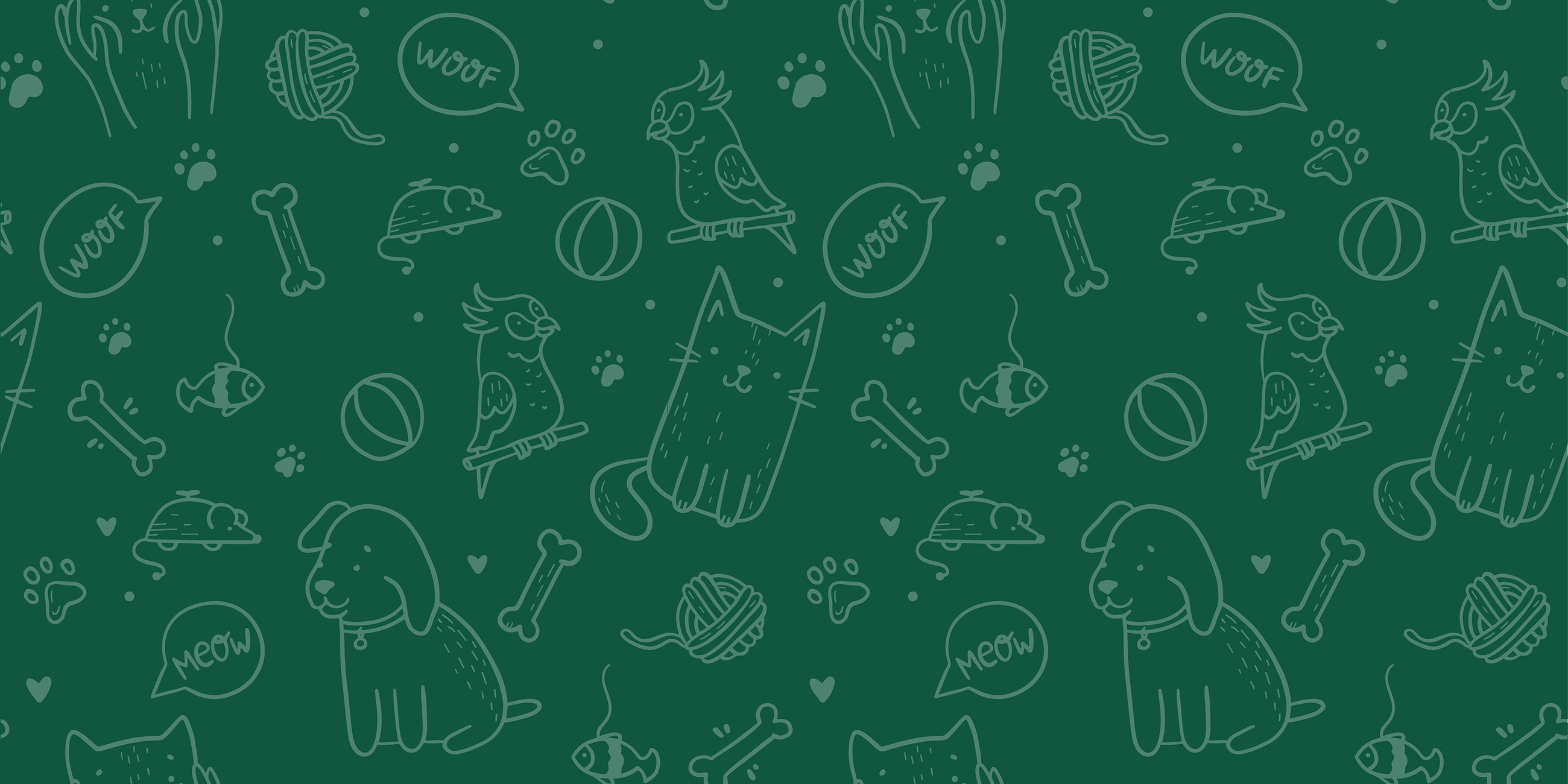 Boss Pets green wallpaper