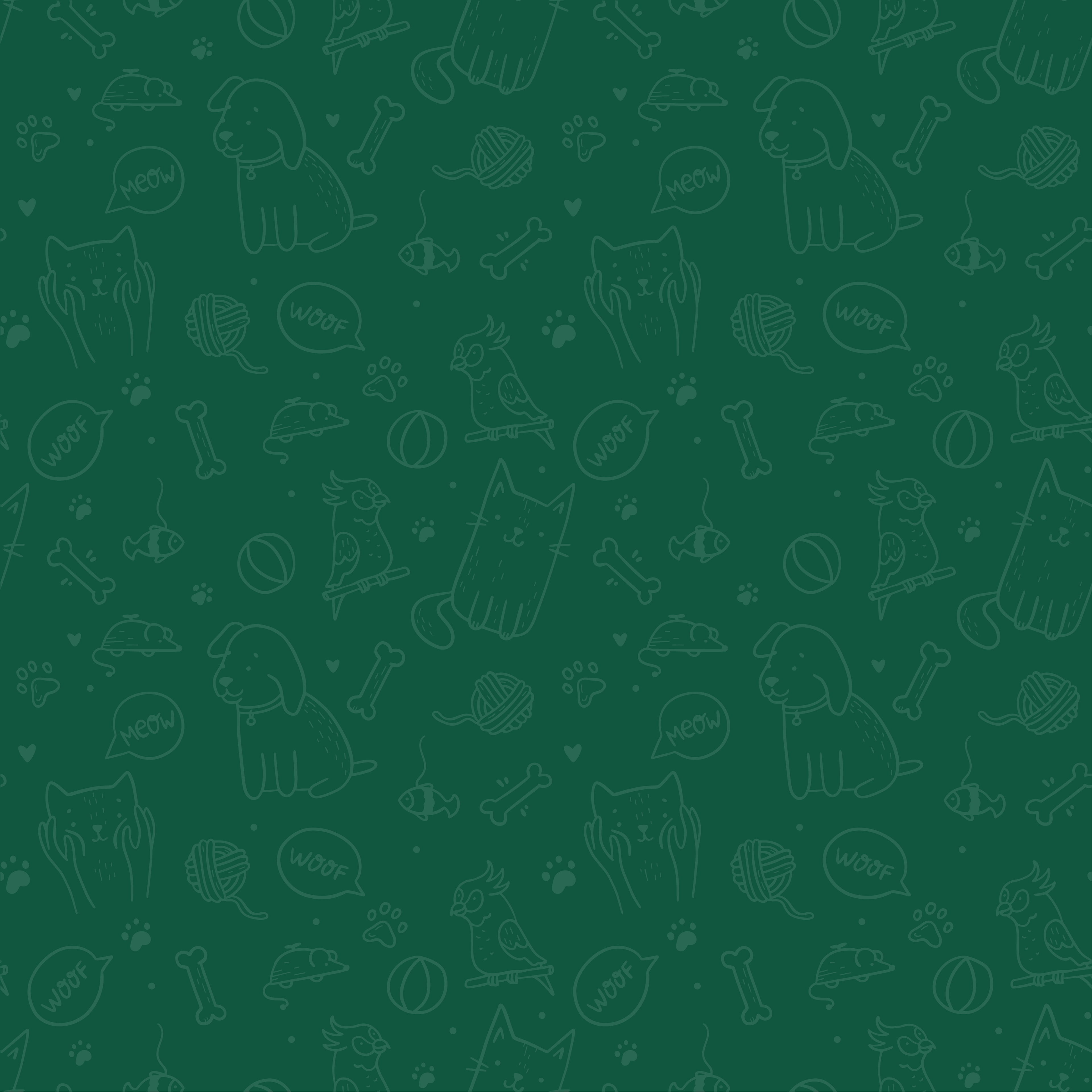 Boss Pets green wallpaper