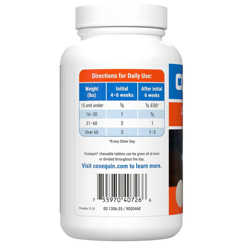 Nutramax Cosequin Maximum Strength Joint Health Supplement Plus MSM & HA for Dogs directions for use | UK Stock