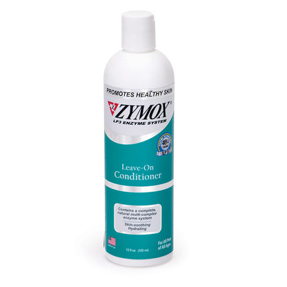 Zymox leave-on conditioner bottle on a white background UK Stock