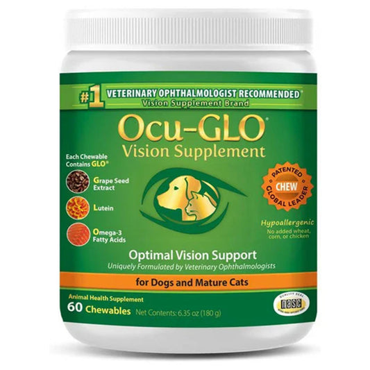 Ocu-GLO Vision Soft Chews for Dogs and Mature Cats 60 chewable