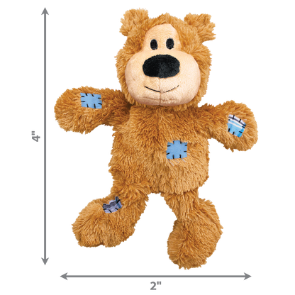 KONG Wild Knots Bears – Soft & Durable Plush Toy for Dogs X small XS