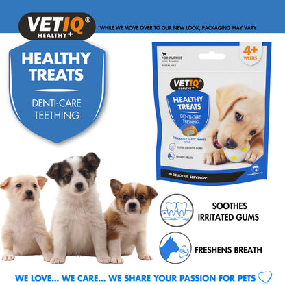 VETIQ® Healthy Denti-Care Teething Treats for Puppies – Natural Teething Relief