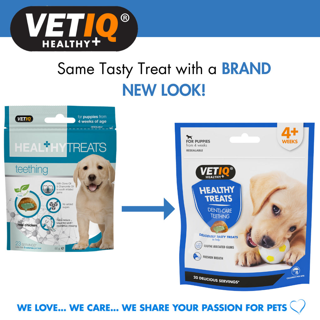 VETIQ® Healthy Denti-Care Teething Treats for Puppies – Natural Teething Relief
