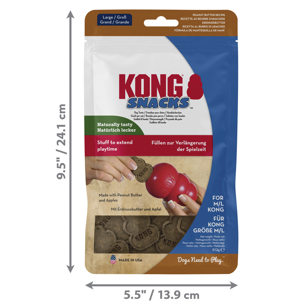 KONG Snacks Peanut Butter – All-Natural Biscuits for Dogs