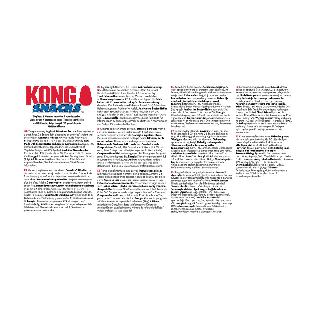 Kong Snacks Peanut Butter – All-Natural Biscuits for Dogs