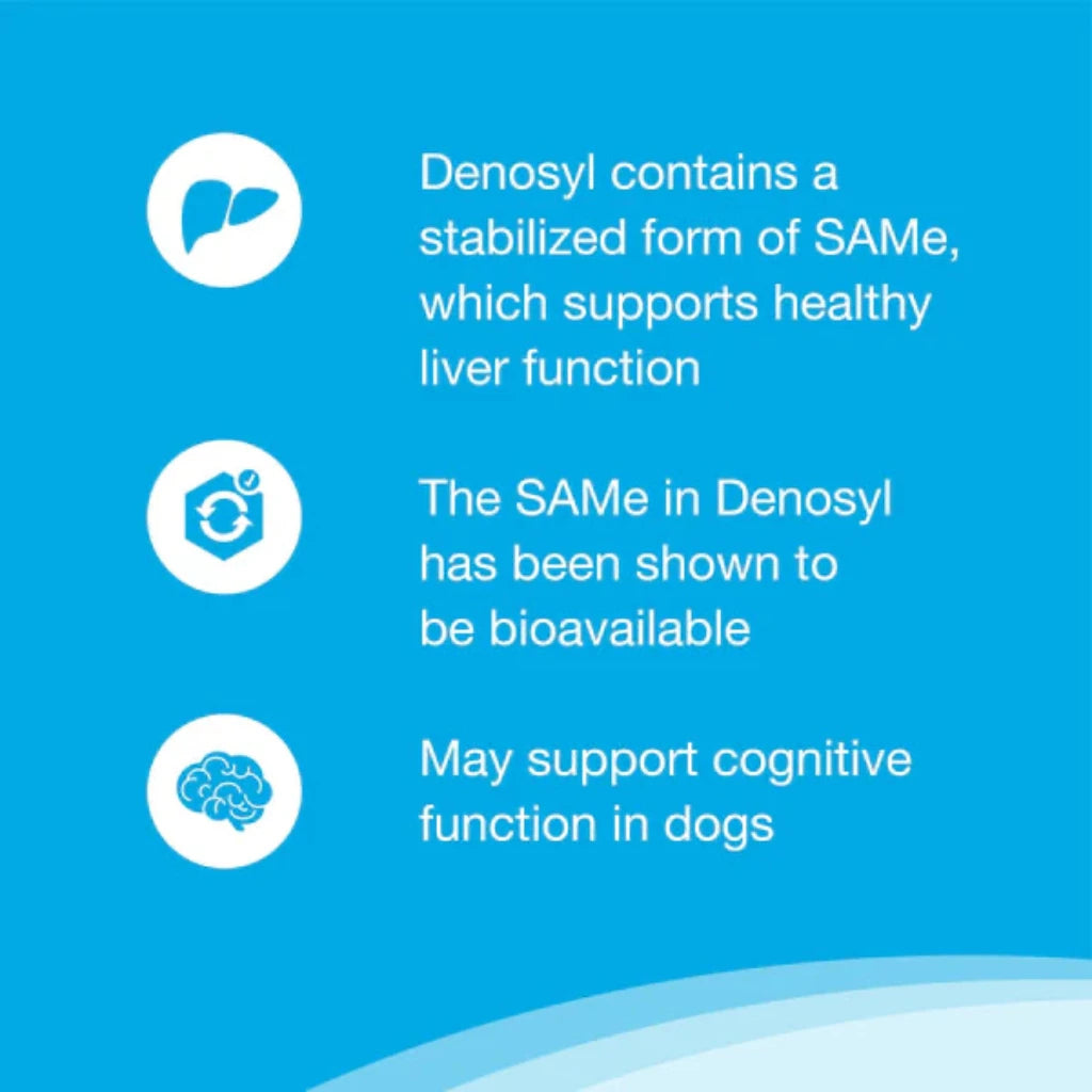 Nutramax Denosyl Liver and Brain Health Supplement for Medium Dogs, With S-Adenosylmethionine (SAMe) info