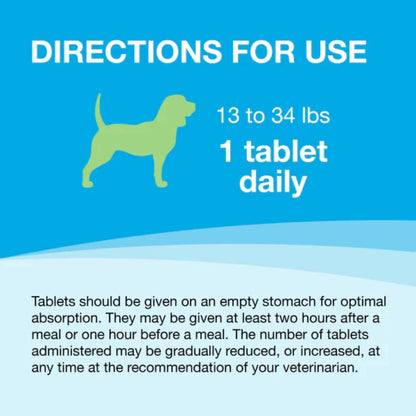 Nutramax Denosyl Liver and Brain Health Supplement for Medium Dogs, With S-Adenosylmethionine (SAMe) directions for use