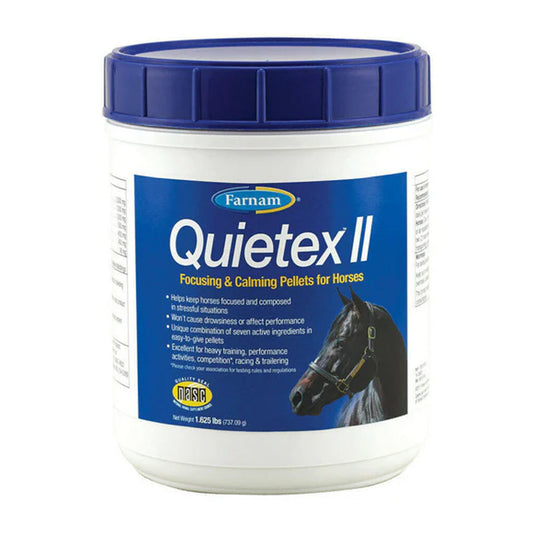 Farnam Quietex II Focusing and Calming Pellets for Horses – Stress Relief & Focus Support | Available in UK Now