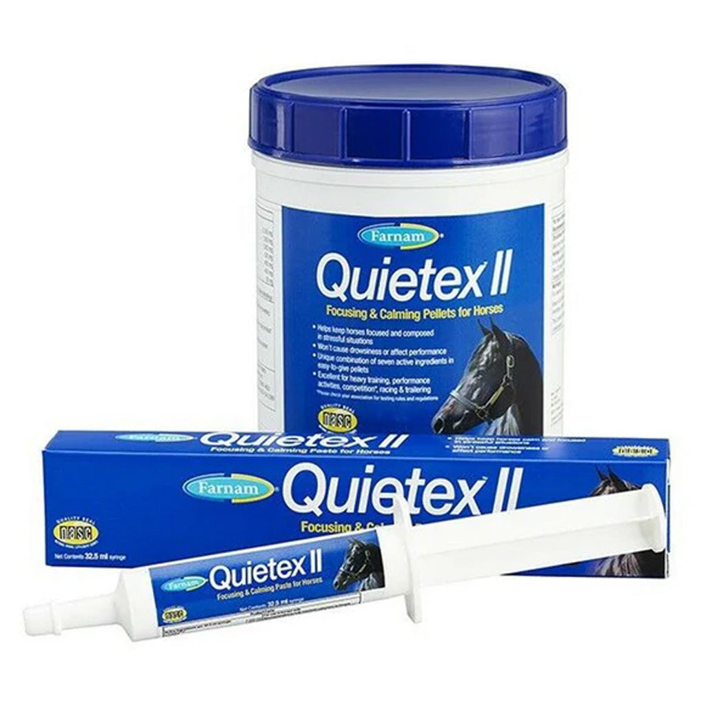 Farnam Quietex II Family Focusing and Calming Pellets for Horses – Stress Relief & Focus Support | Available in UK Now