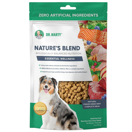 Dr. Marty Nature's Blend Essential Wellness freeze-dried raw dog food 170g bag