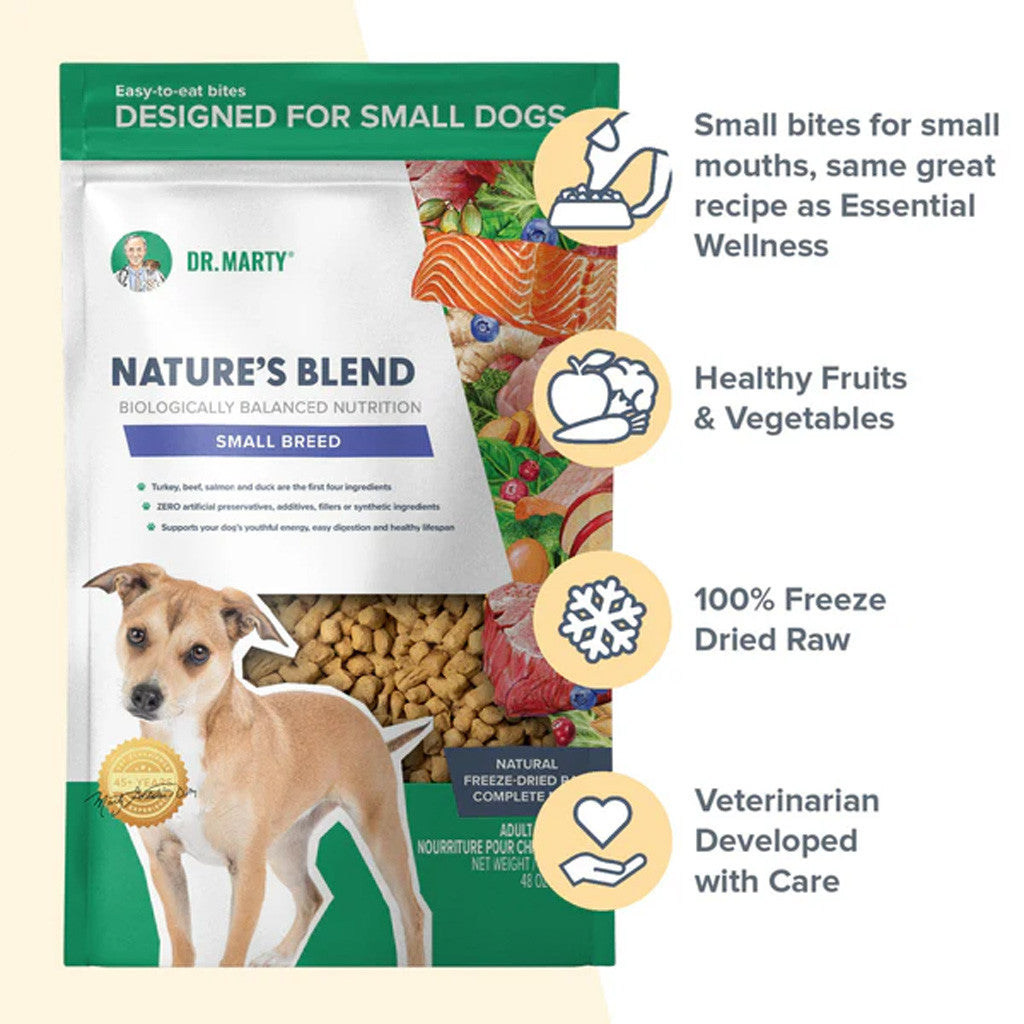 Dr. Marty Nature's Blend Small Breed freeze-dried raw dog food