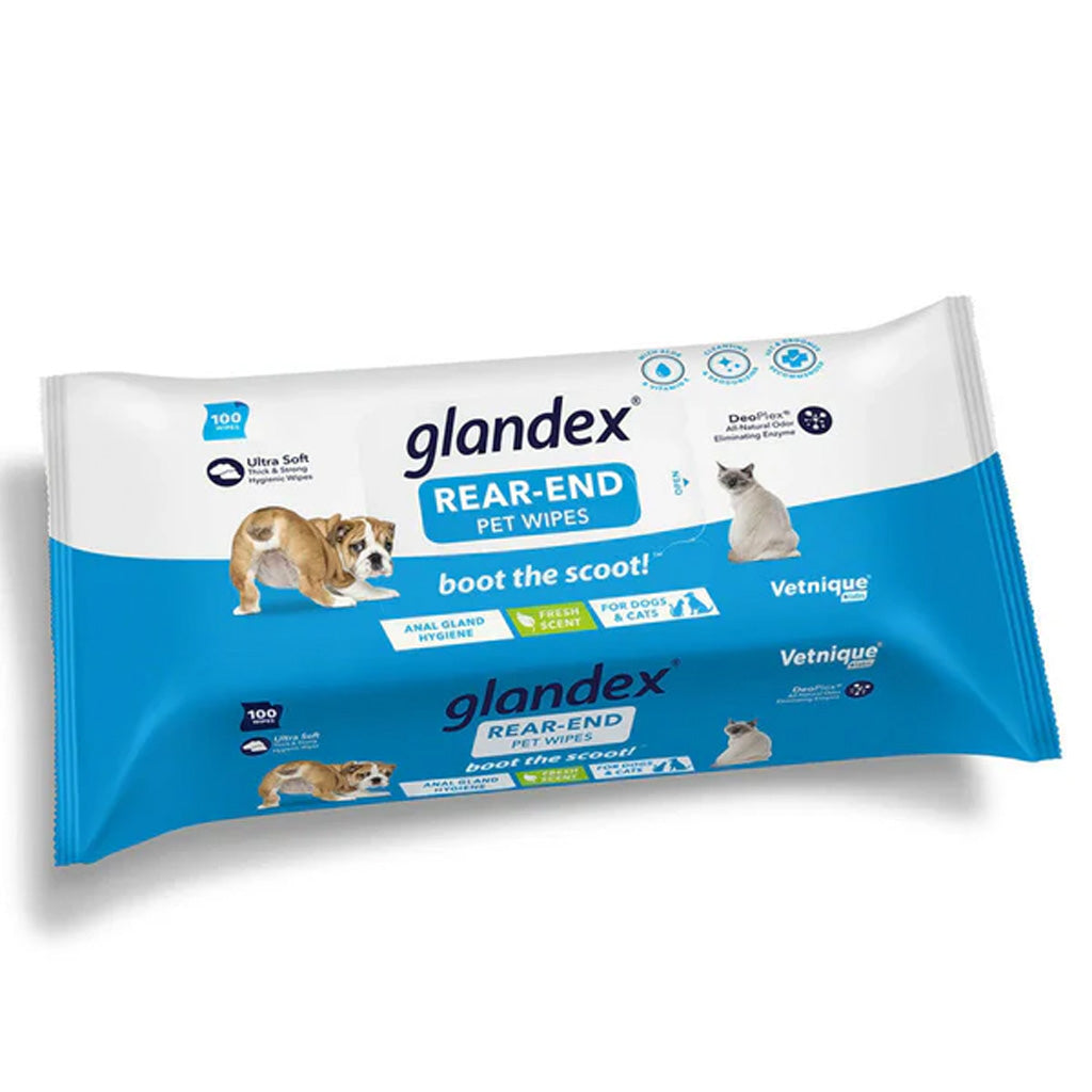 Glandex® Anal Gland Pet Wipes for Dogs – Odor Control & Hygiene Support 100