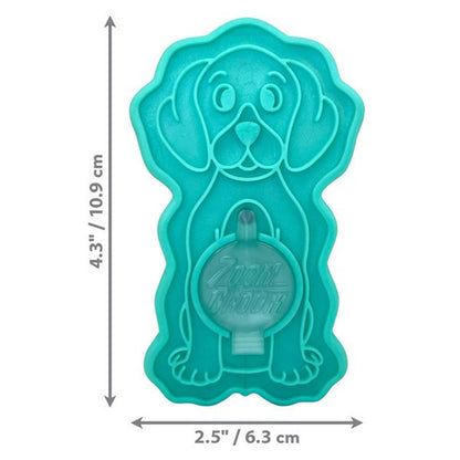 Close-up of the KONG ZoomGroom Bubbles showing size